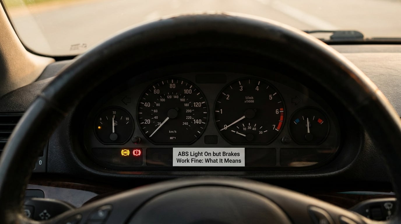 ABS Light On but Brakes Work Fine: What It Means