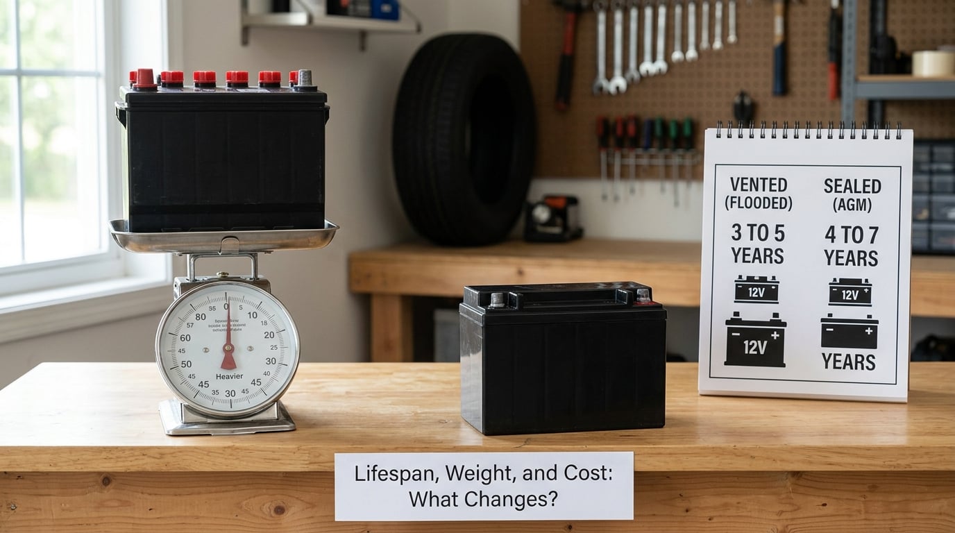 Lifespan, Weight, and Cost: What Changes?