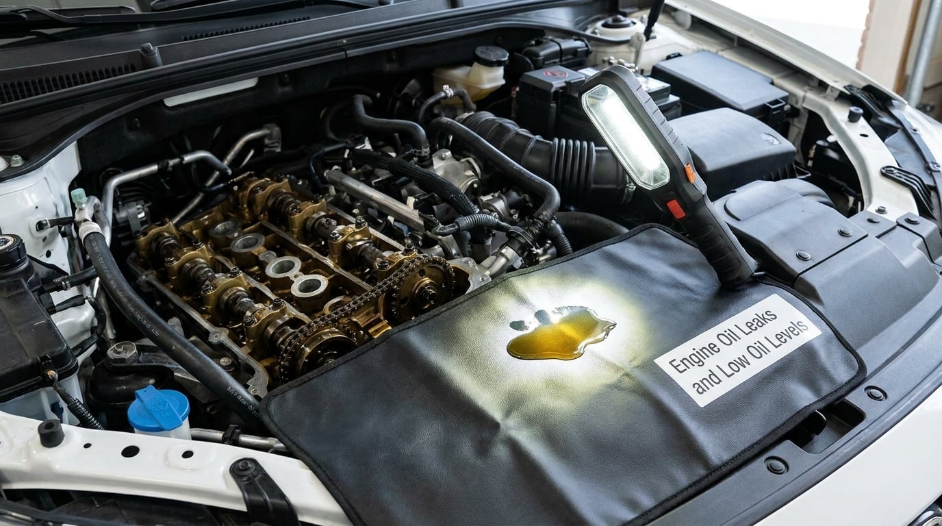 Engine Oil Leaks and Low Oil Levels