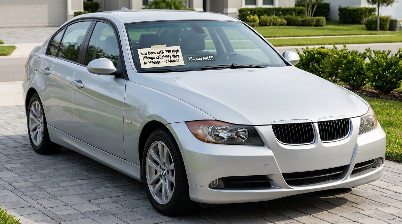 How Does BMW E90 High Mileage Reliability Vary by Mileage and Model?