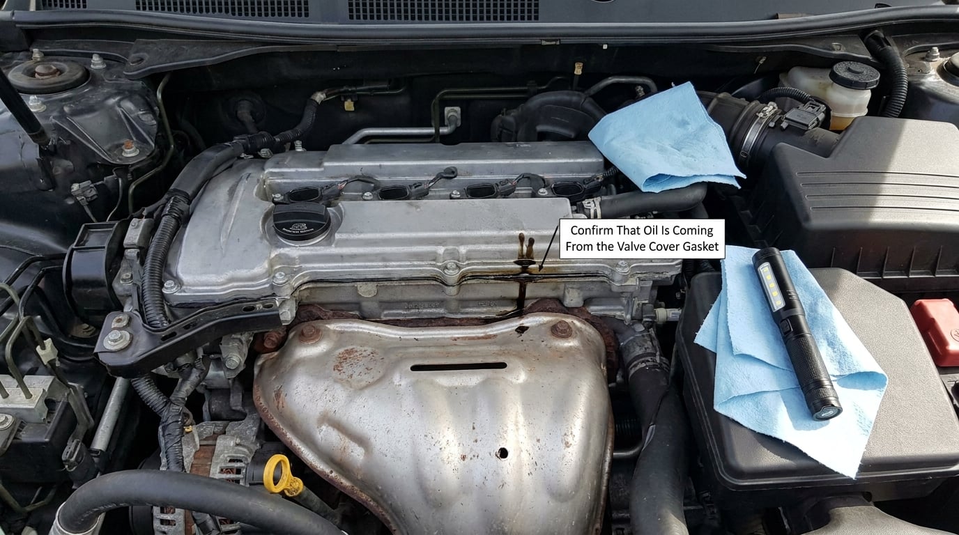 Confirm That Oil Is Coming From the Valve Cover Gasket