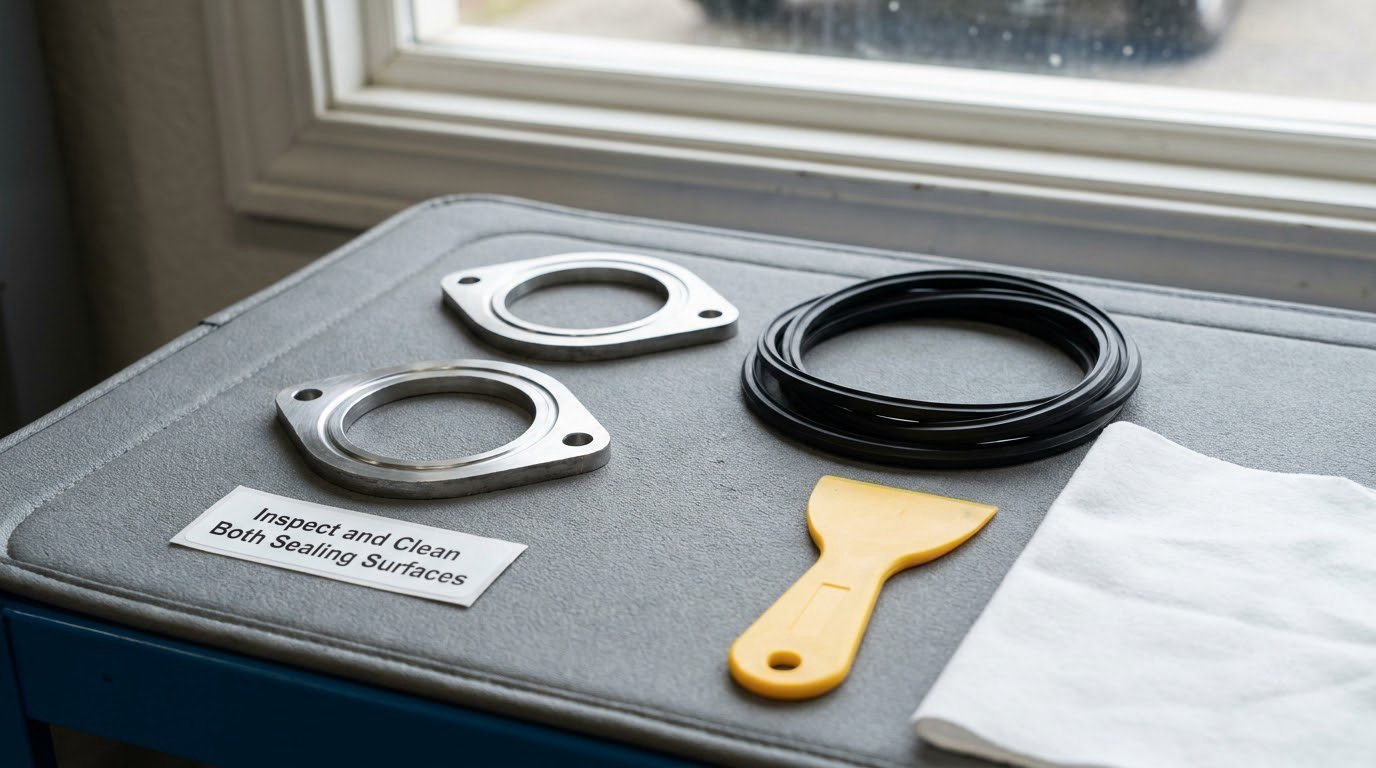 Inspect and Clean Both Sealing Surfaces