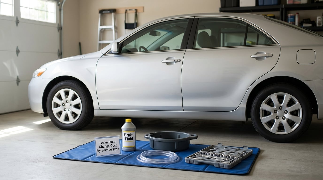 Brake Fluid Change Cost by Service Type