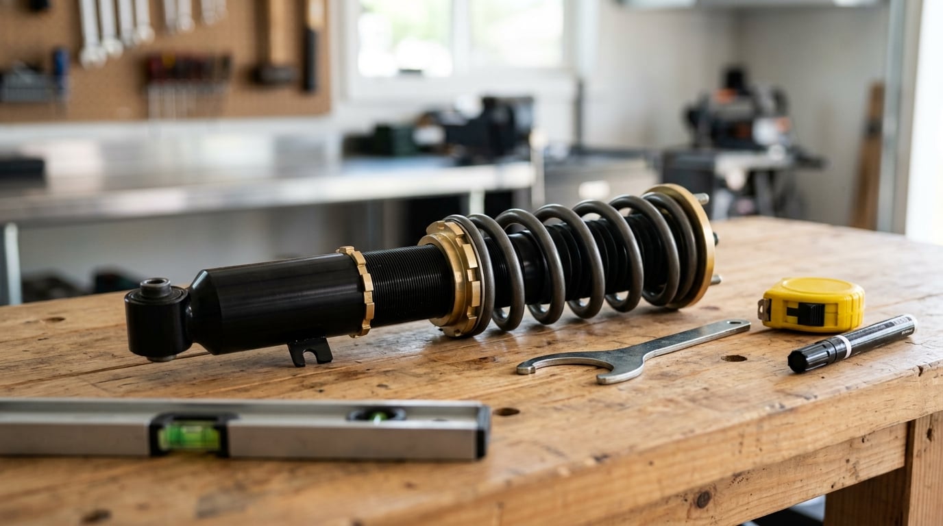how to set coilover ride height