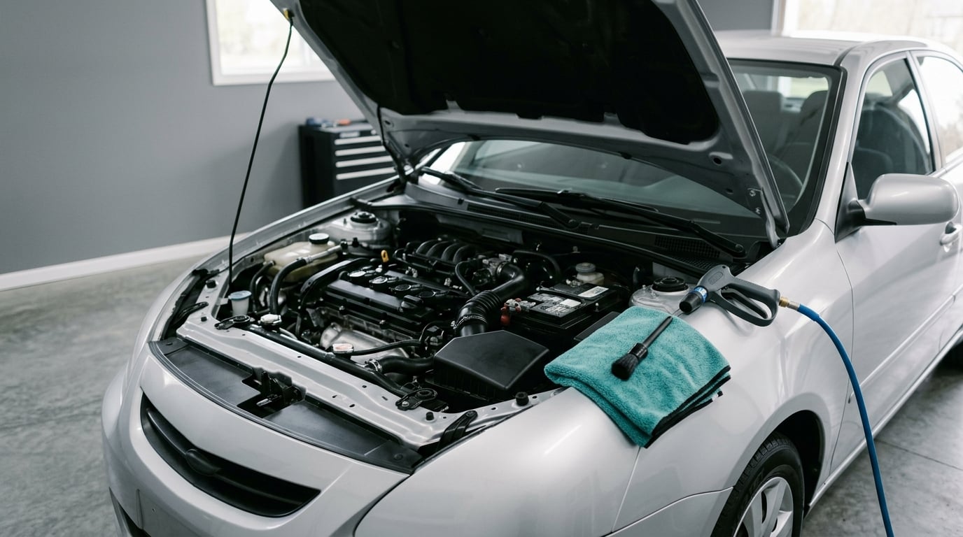 is it safe to pressure wash an engine