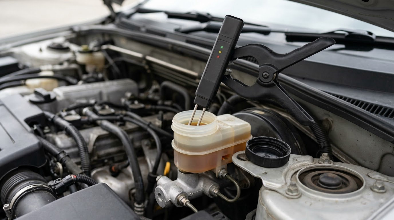 how to test brake fluid with a moisture tester