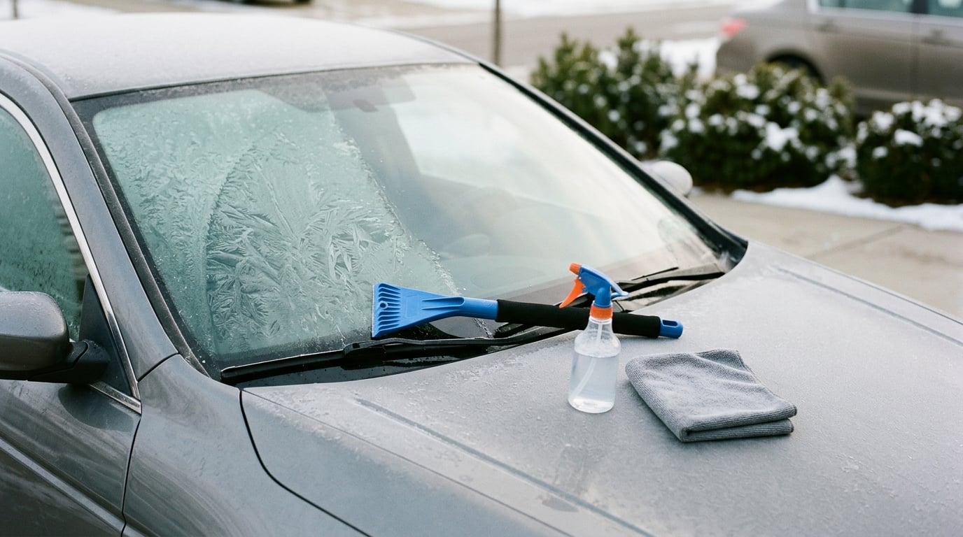 how to remove ice from a windshield without scratching
