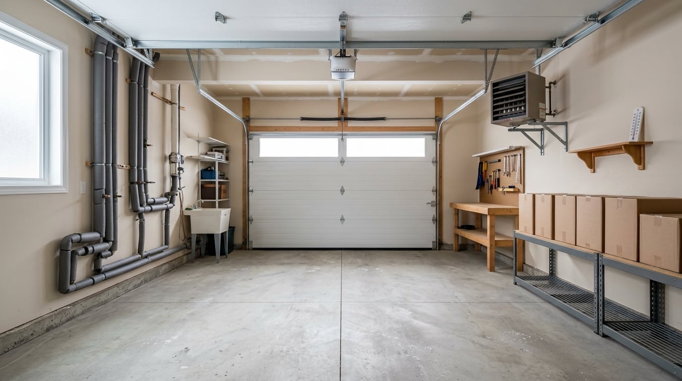 how to keep a garage from freezing in winter