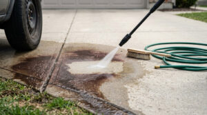 how to clean brake dust off a driveway