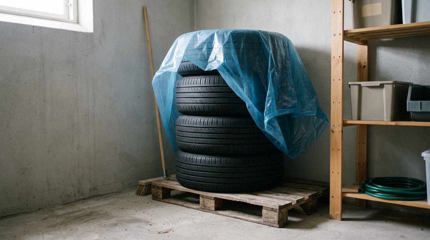 how to store tires over the summer