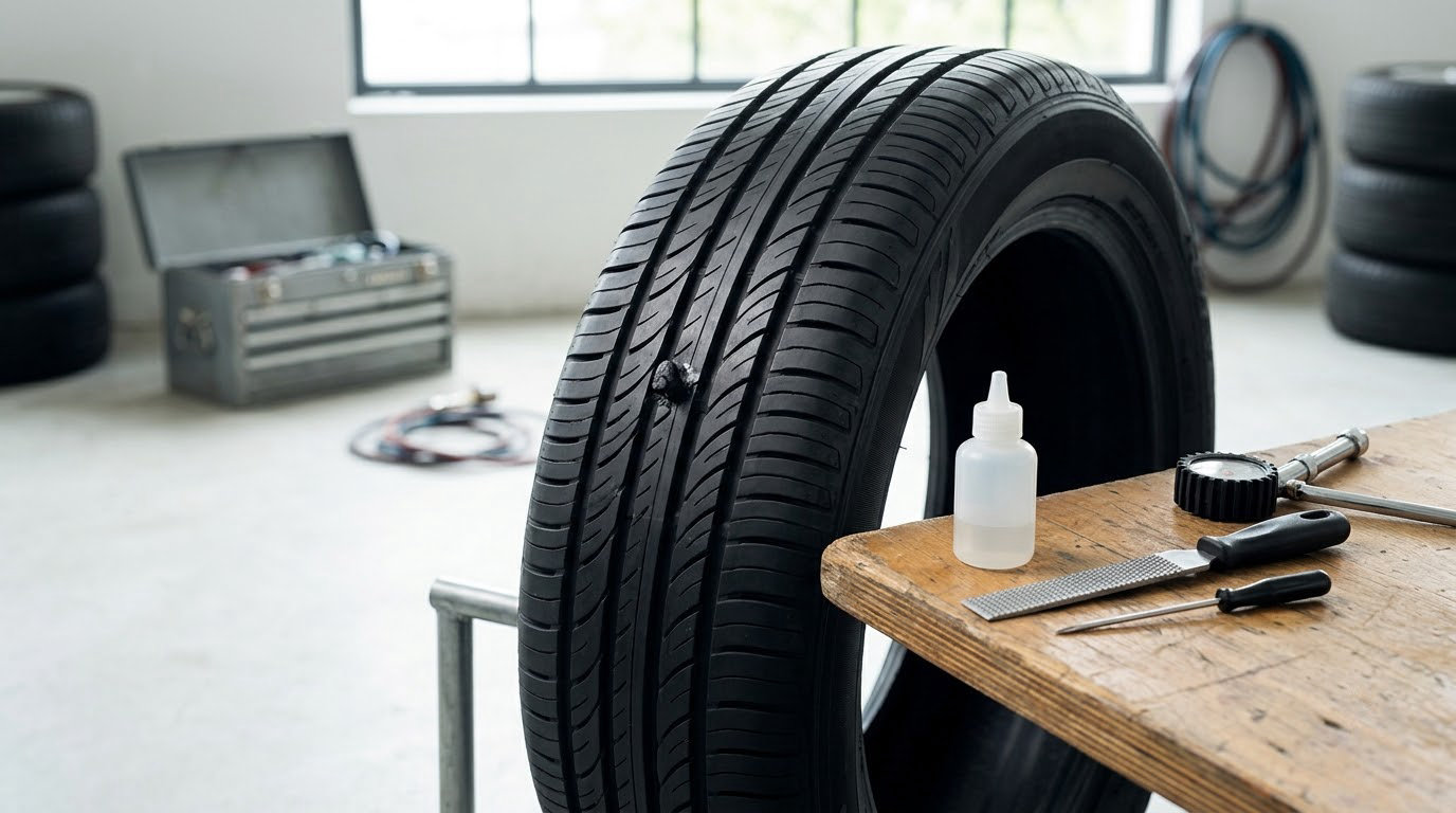 how to fix a slow leak in a tire