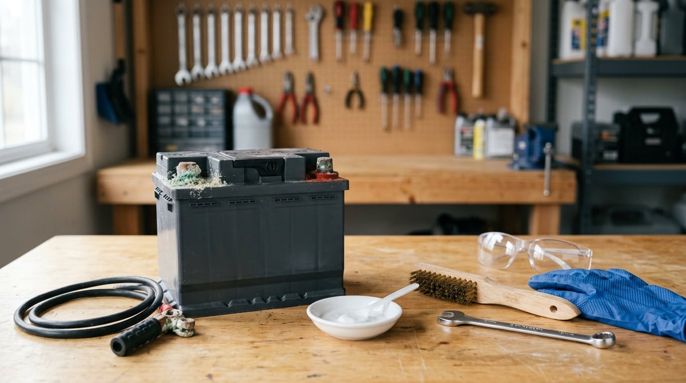 how to clean battery terminal corrosion