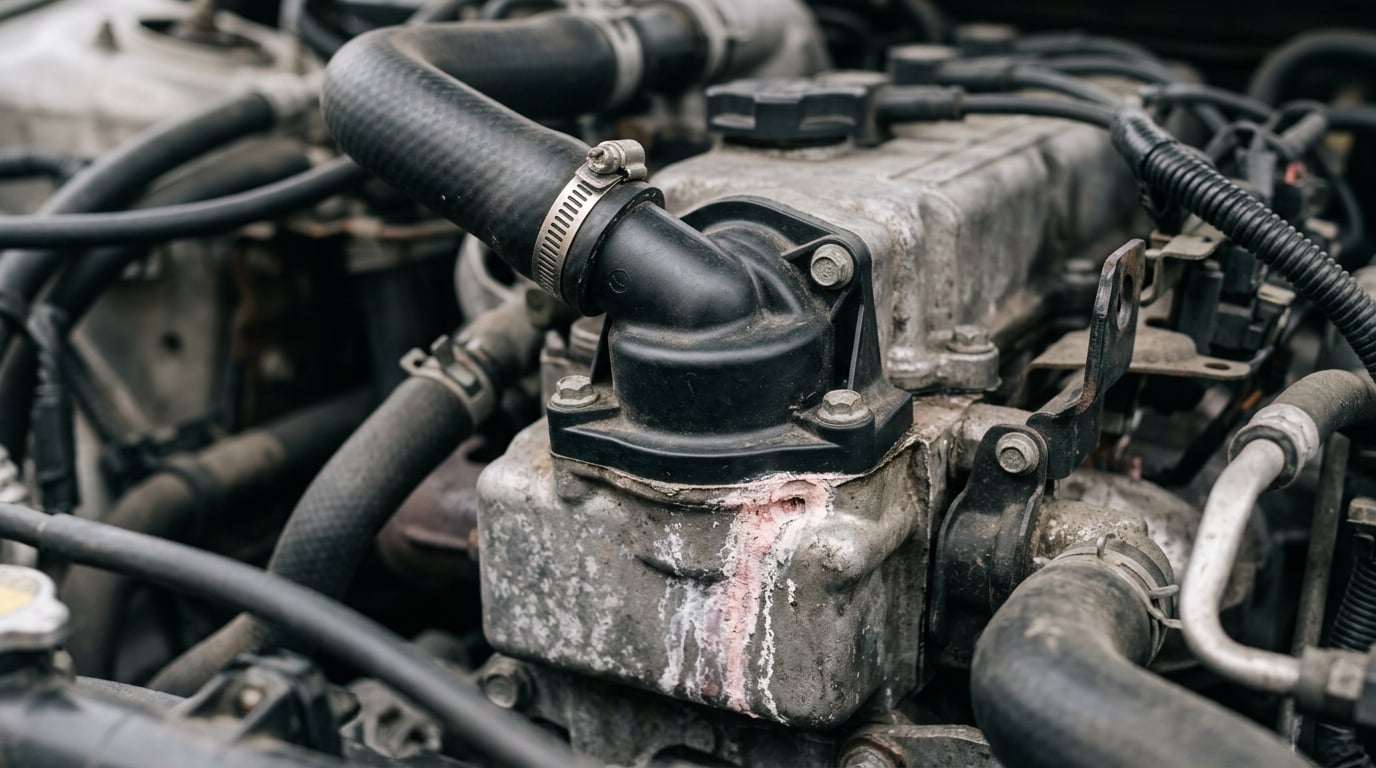 what is a thermostat housing leak