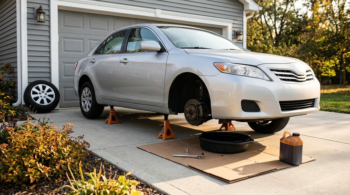 how to drain oil without making a mess