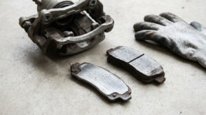 why is one brake pad wearing faster than the other