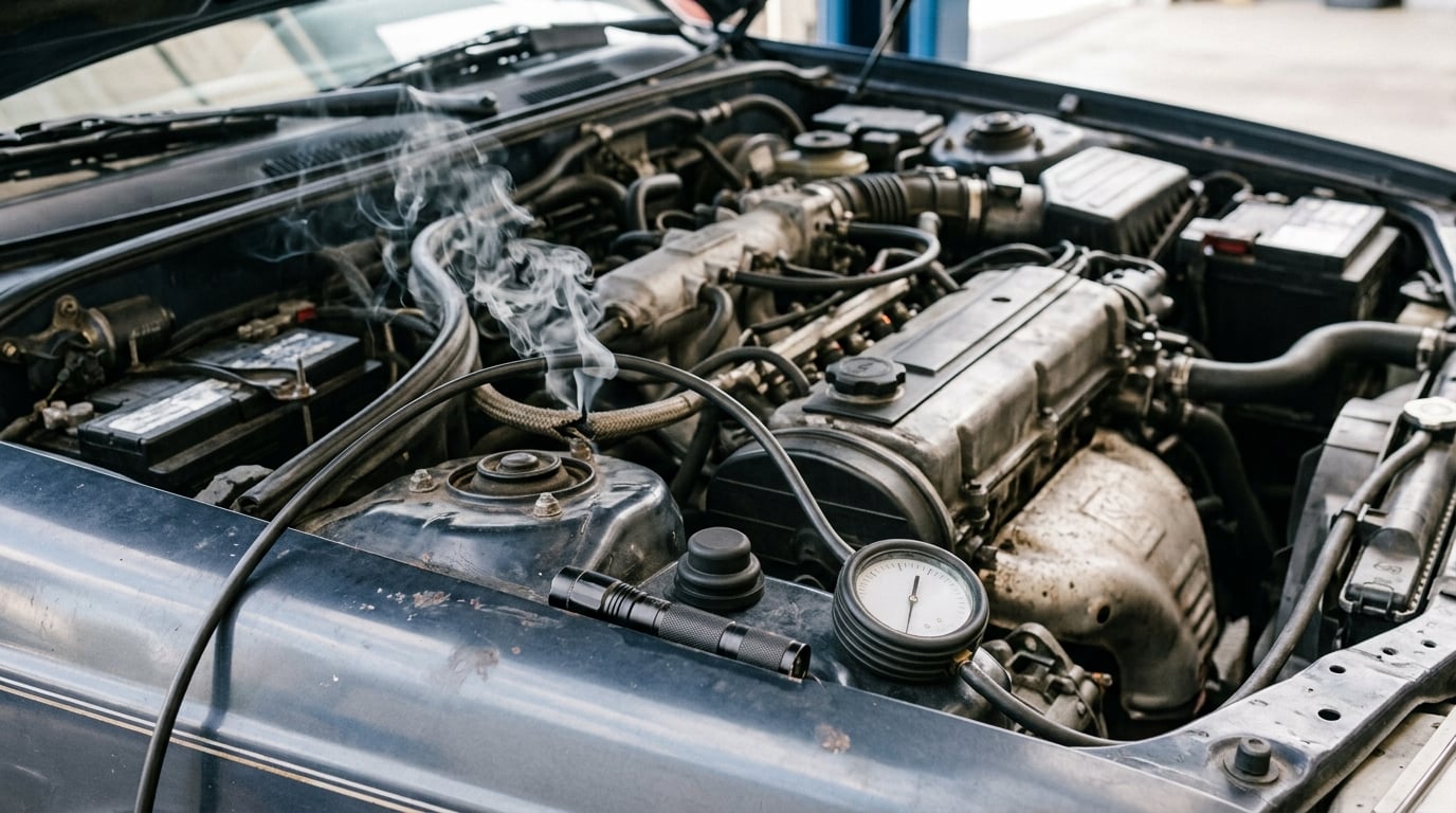 how to find a vacuum leak in an engine