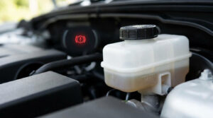 what causes a low brake fluid warning light