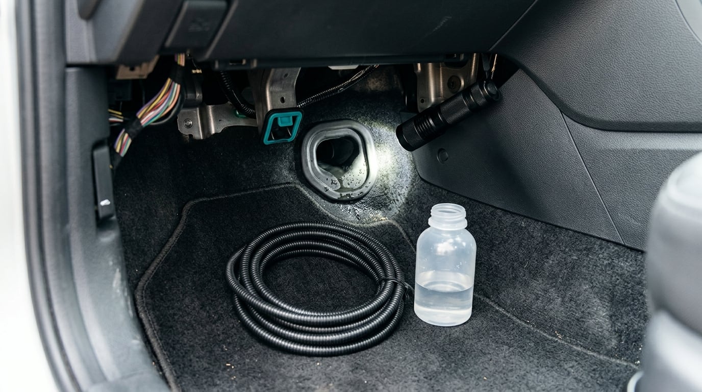 how to clean car ac evaporator drain