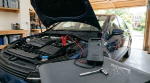 how to charge a car battery at home