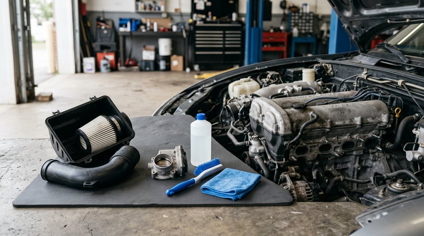how to clean a dirty engine air intake