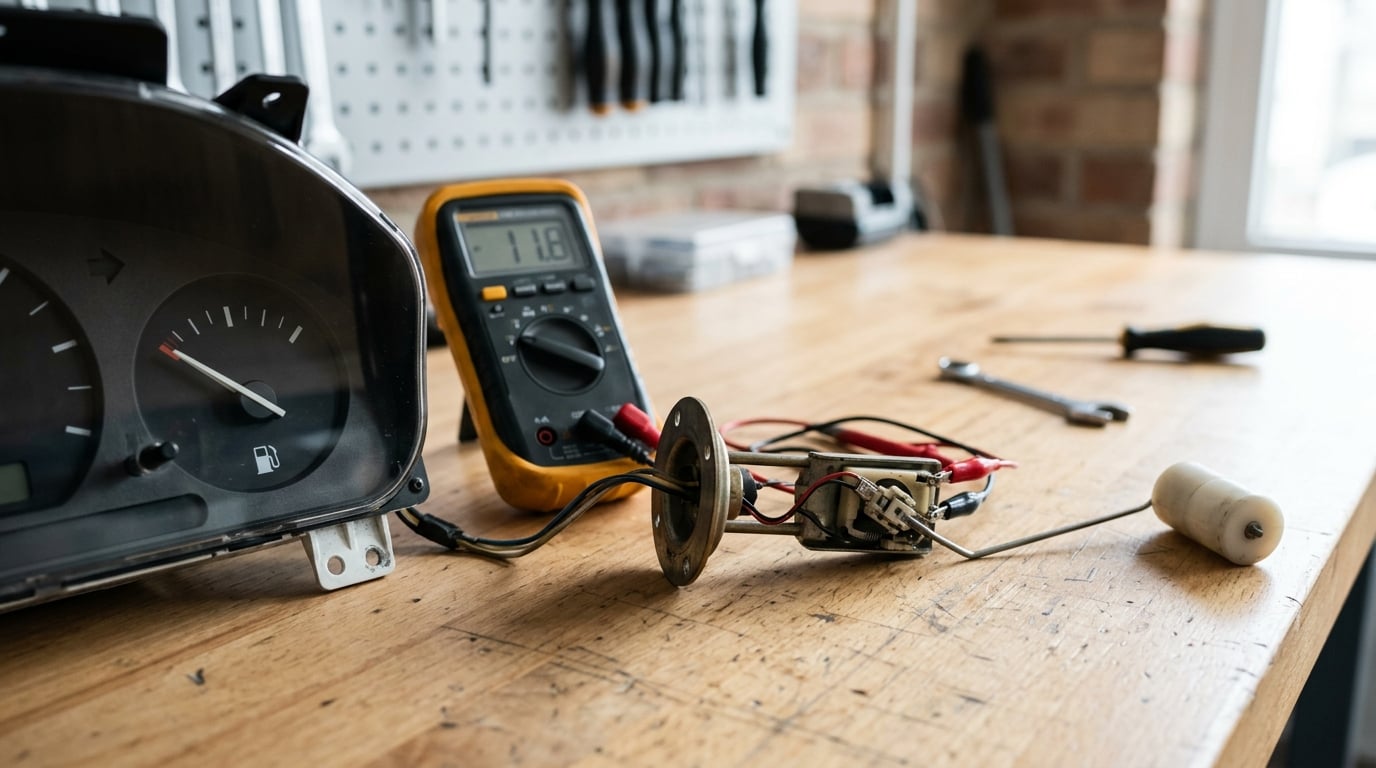 how to fix a stuck fuel gauge