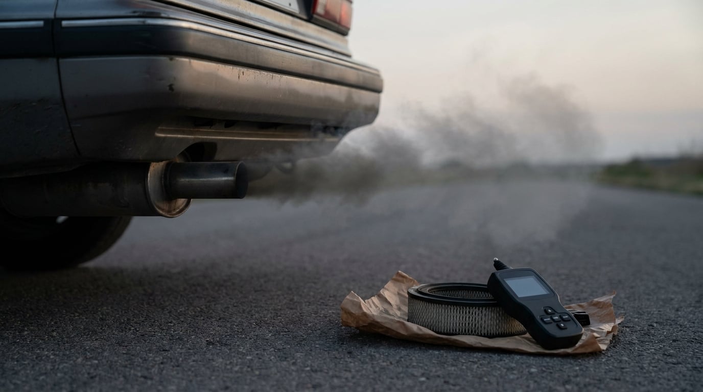 what causes black smoke from the exhaust