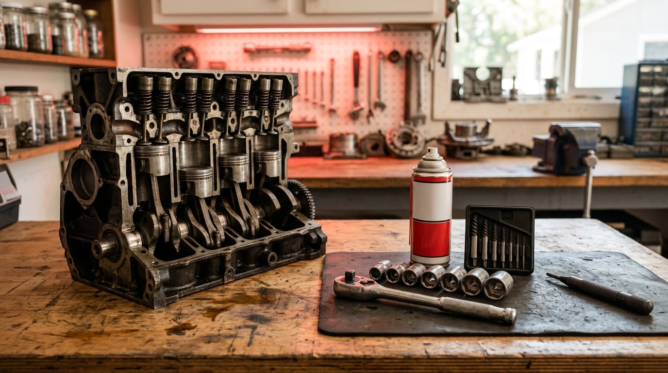 how to remove a broken bolt from an engine block