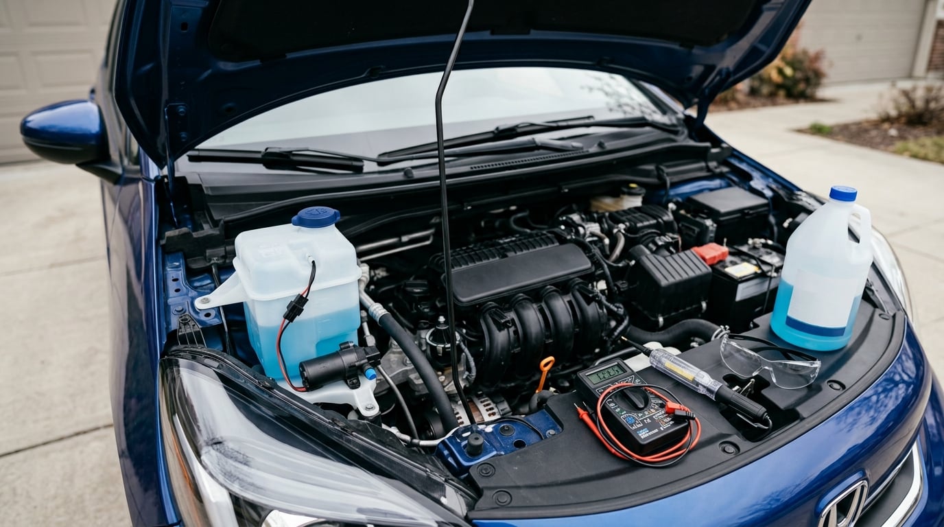how to fix a washer fluid pump