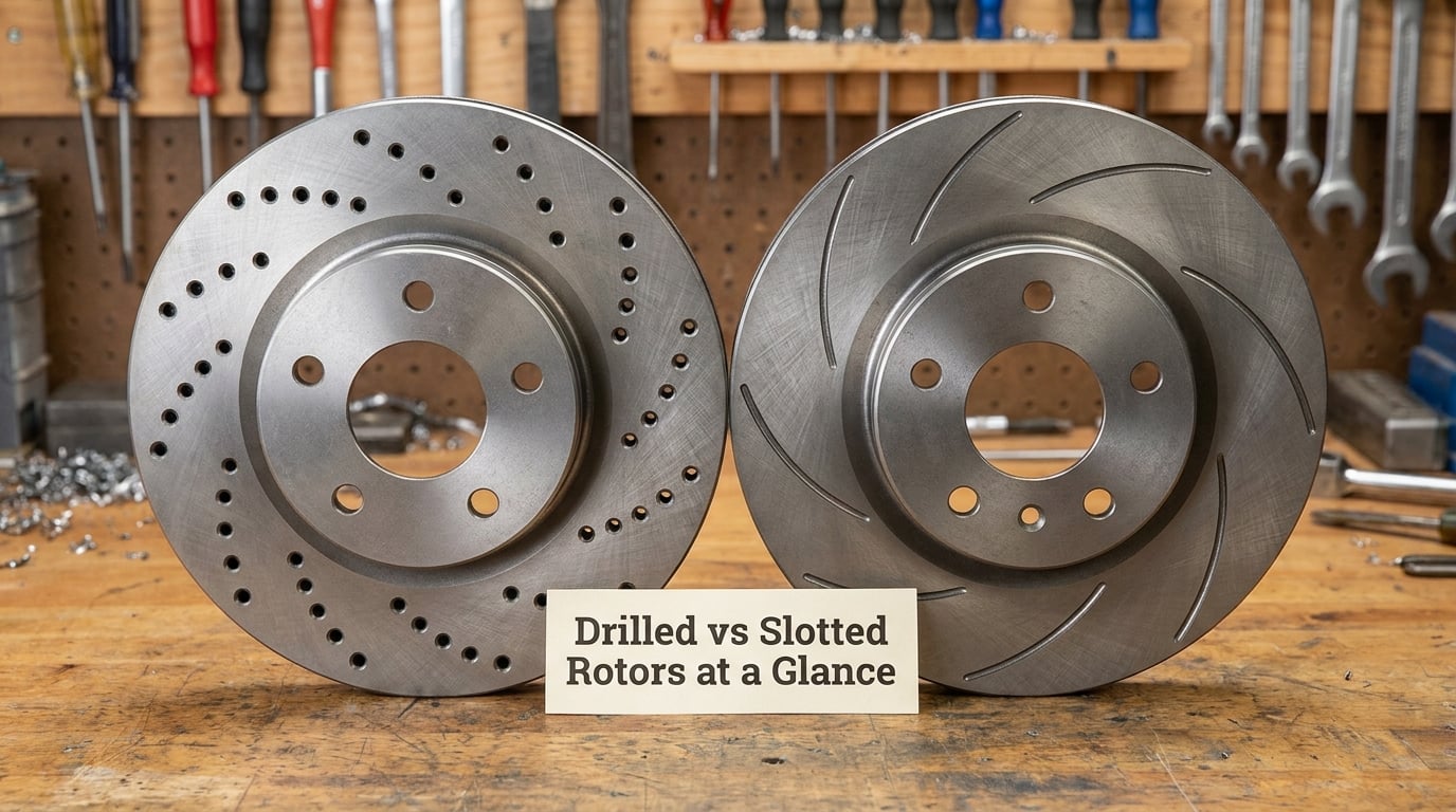 Drilled vs Slotted Rotors at a Glance