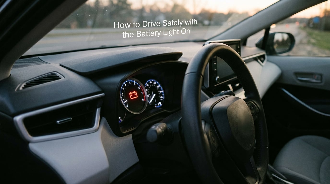 How to Drive Safely with the Battery Light On