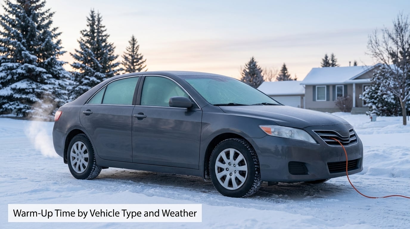 Warm-Up Time by Vehicle Type and Weather