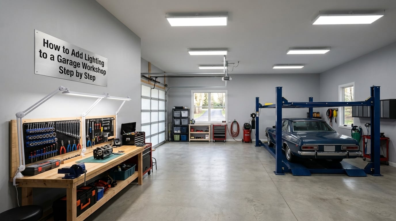 How to Add Lighting to a Garage Workshop Step by Step
