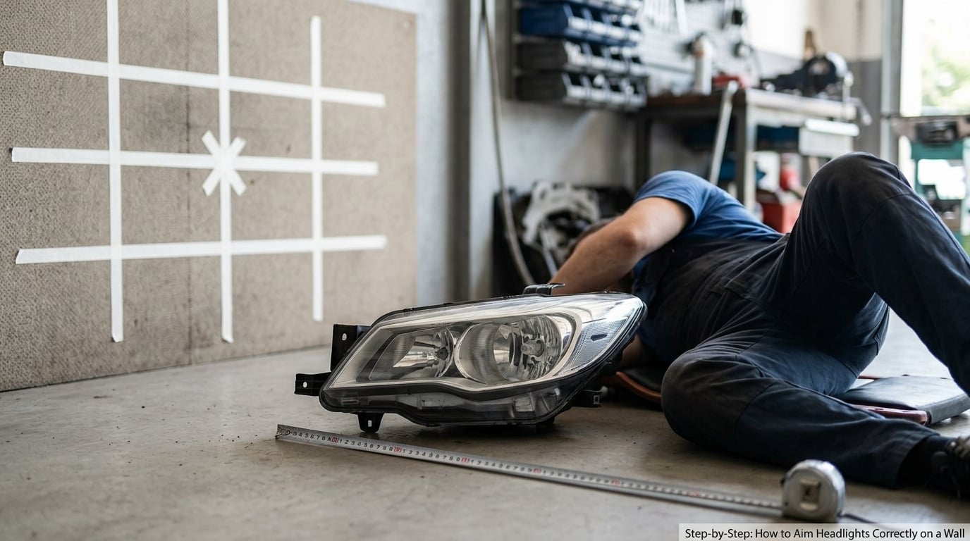 Step-by-Step: How to Aim Headlights Correctly on a Wall