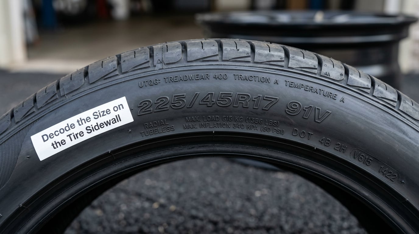 Decode the Size on the Tire Sidewall
