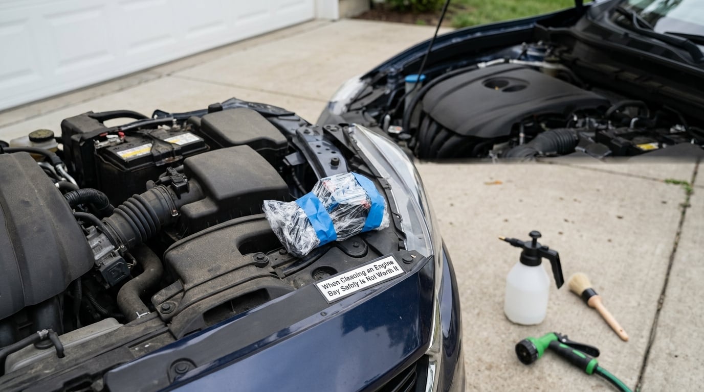 When Cleaning an Engine Bay Safely Is Not Worth It