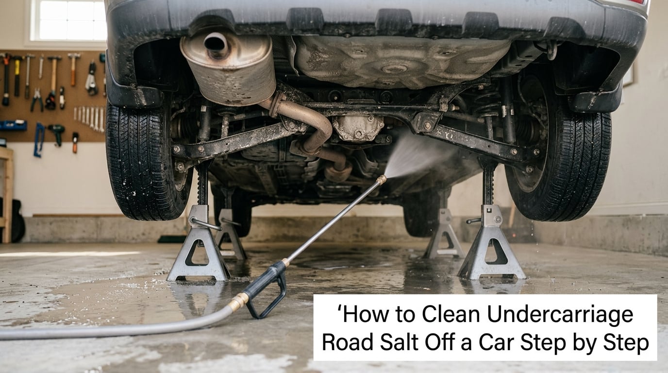 How to Clean Undercarriage Road Salt Off a Car Step by Step