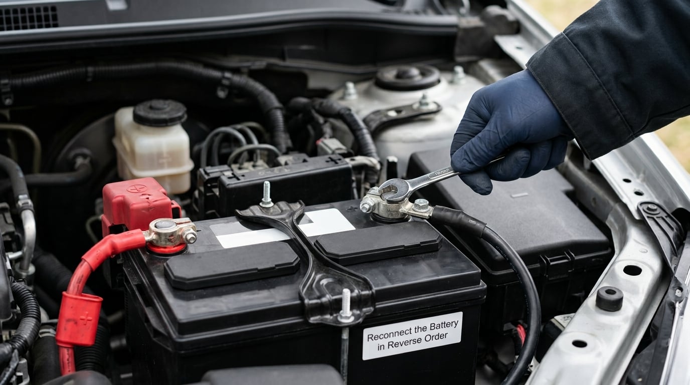 Reconnect the Battery in Reverse Order