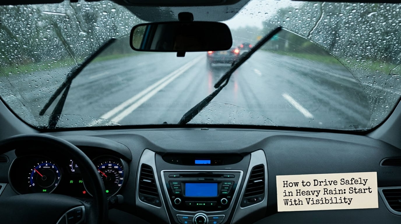 How to Drive Safely in Heavy Rain: Start With Visibility