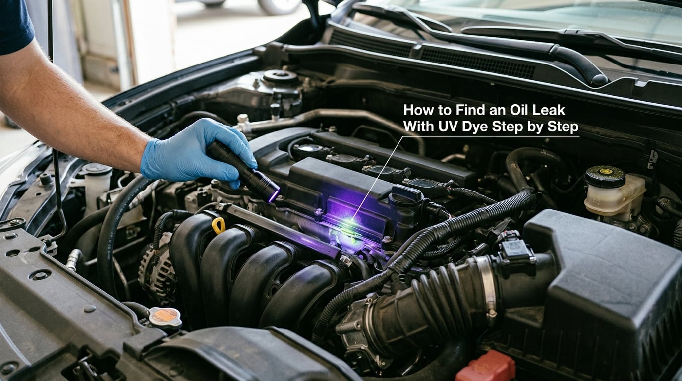 How to Find an Oil Leak With UV Dye Step by Step