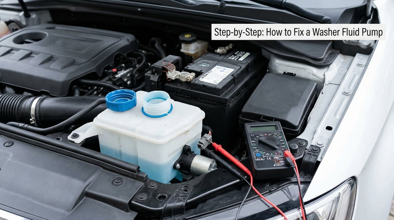 Step-by-Step: How to Fix a Washer Fluid Pump