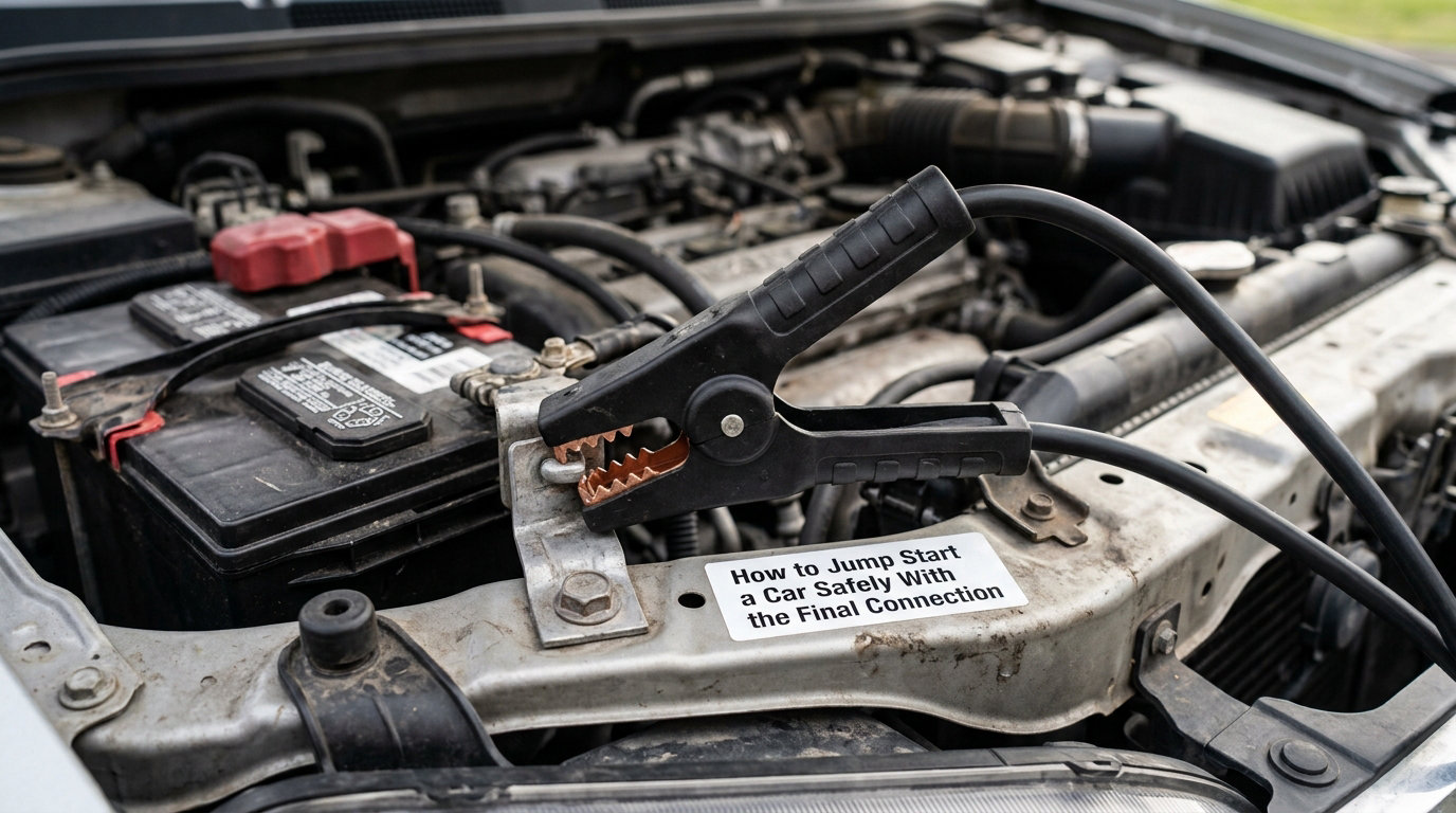 How to Jump Start a Car Safely With the Final Connection