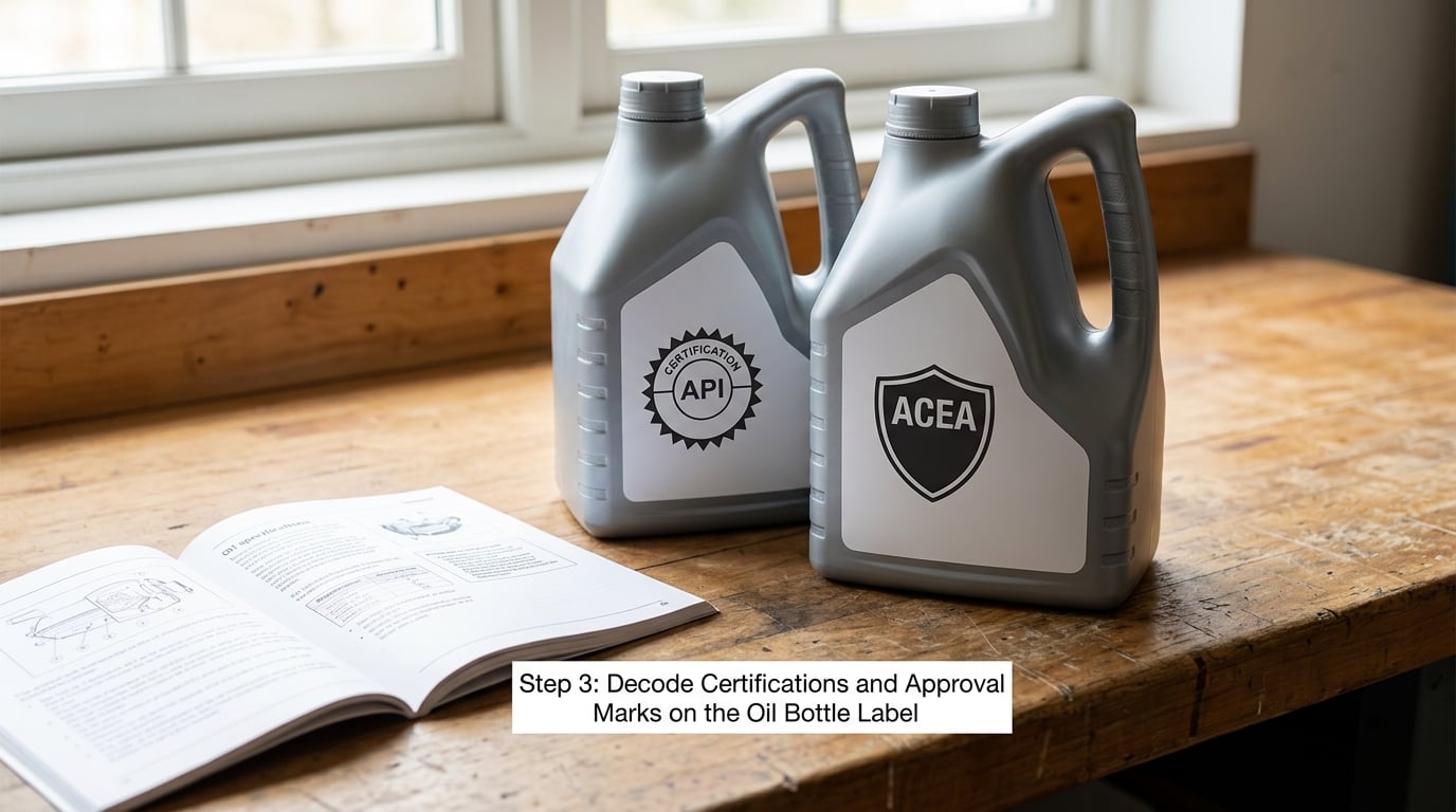 Step 3: Decode Certifications and Approval Marks on the Oil Bottle Label