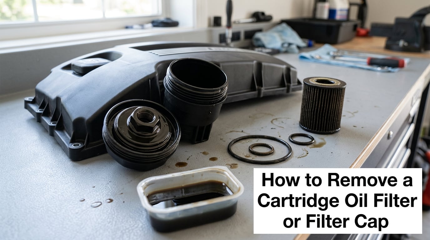 How to Remove a Cartridge Oil Filter or Filter Cap