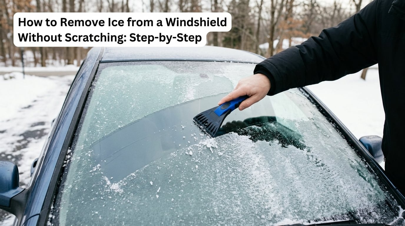How to Remove Ice from a Windshield Without Scratching: Step-by-Step