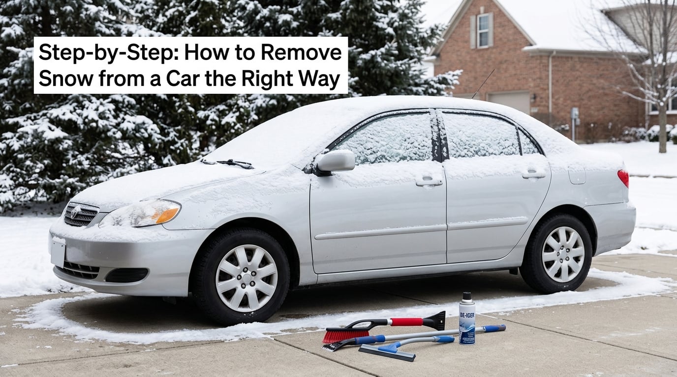 Step-by-Step: How to Remove Snow from a Car the Right Way