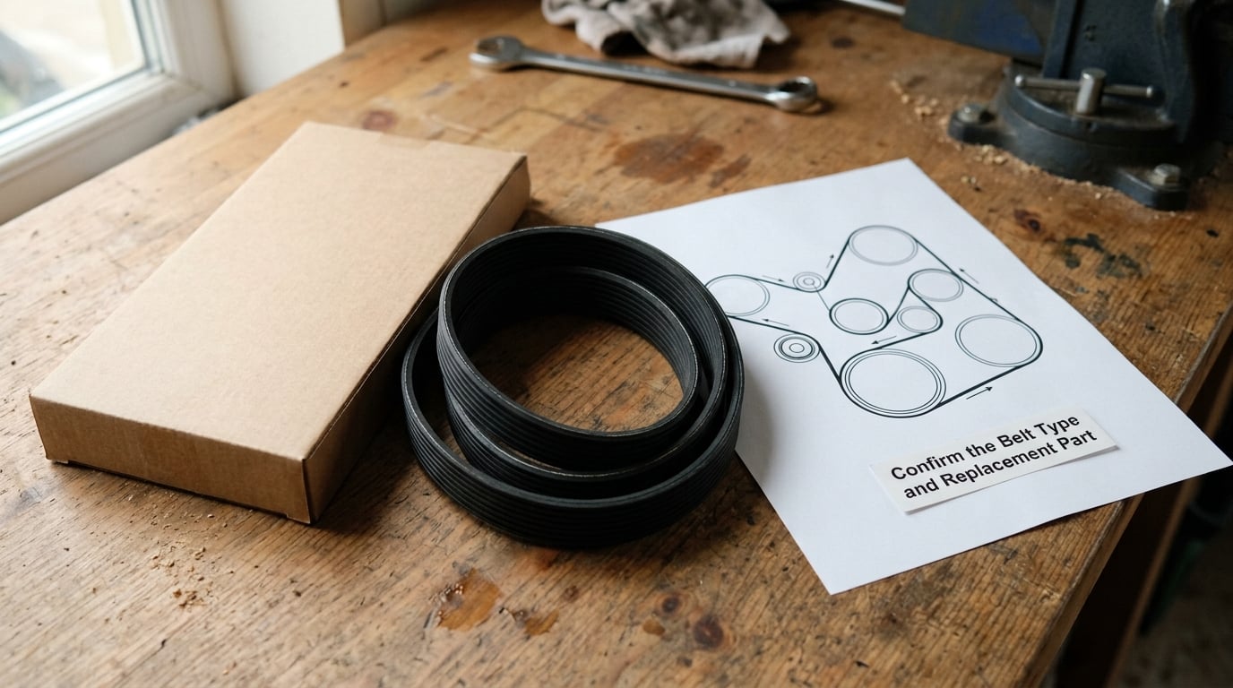 Confirm the Belt Type and Replacement Part