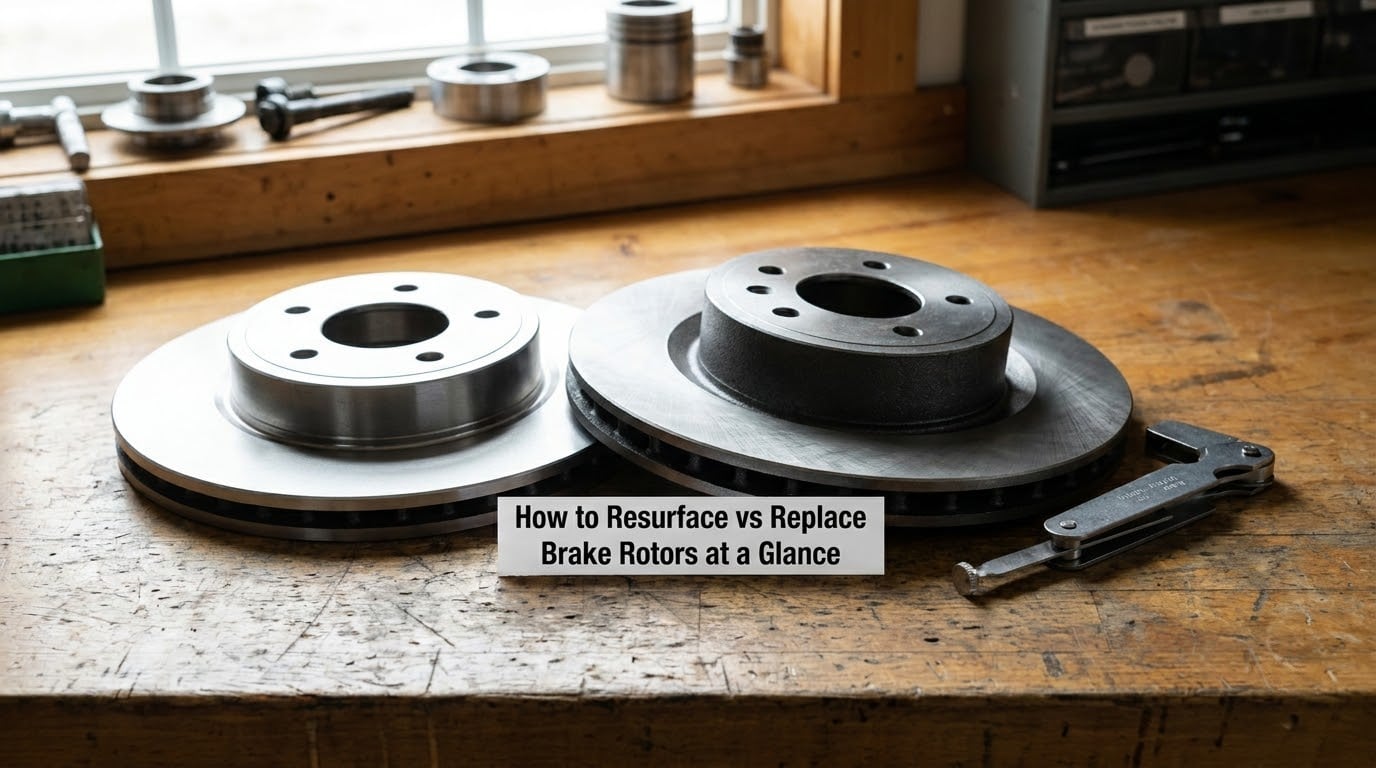 How to Resurface vs Replace Brake Rotors at a Glance