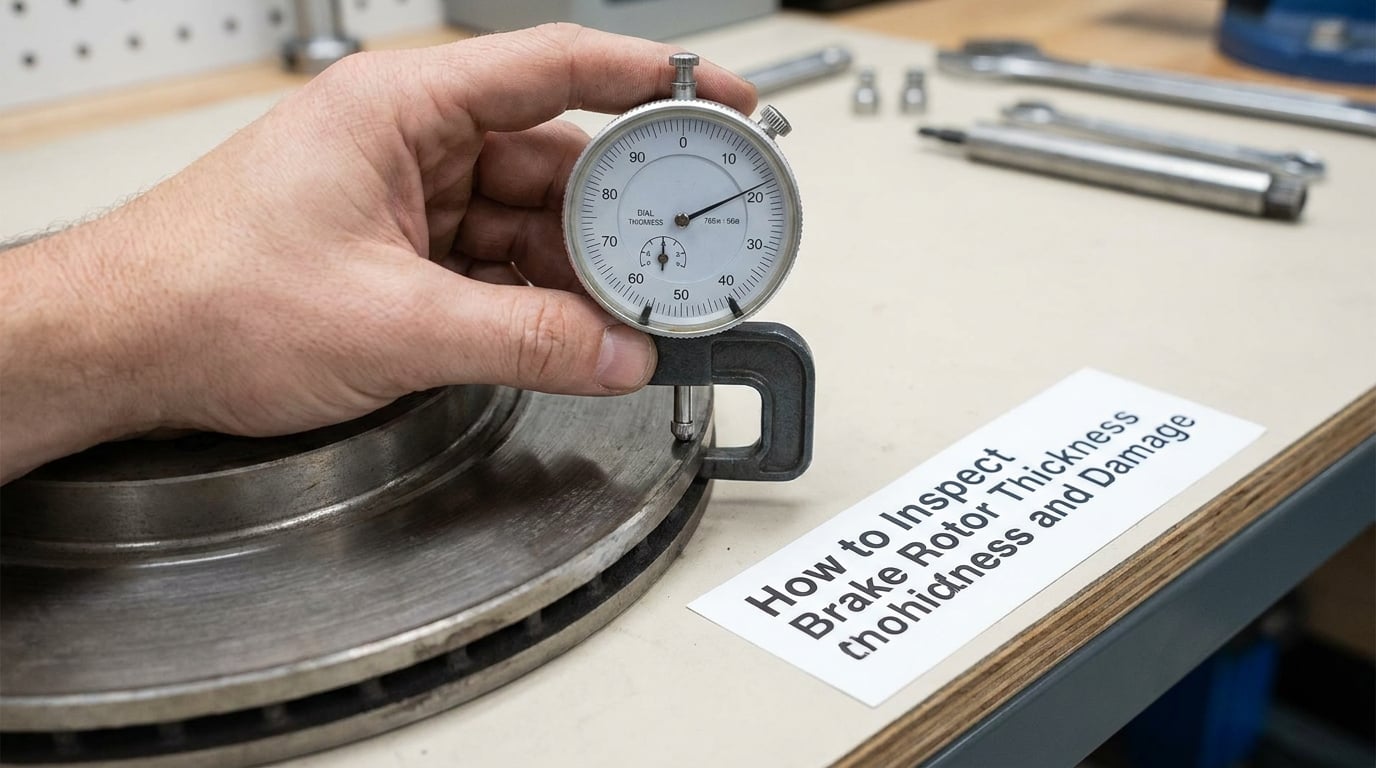 How to Inspect Brake Rotor Thickness and Damage