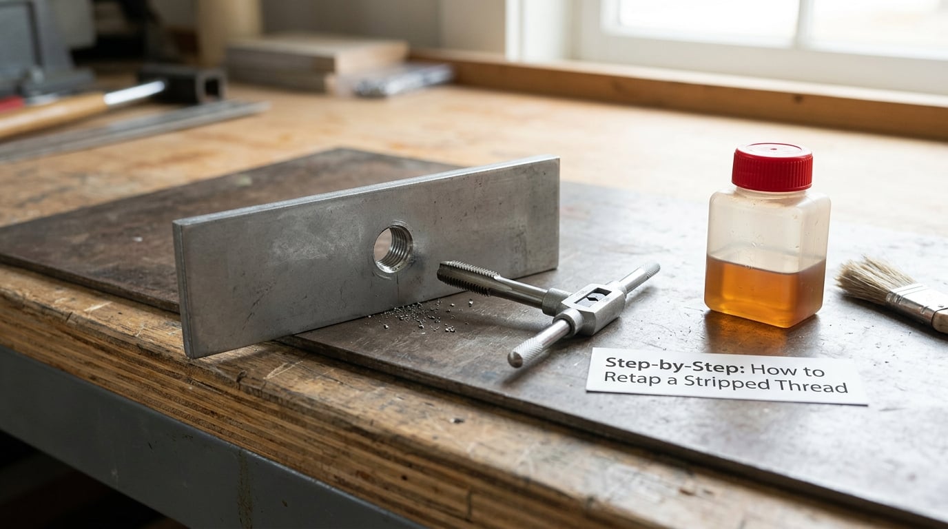 Step-by-Step: How to Retap a Stripped Thread