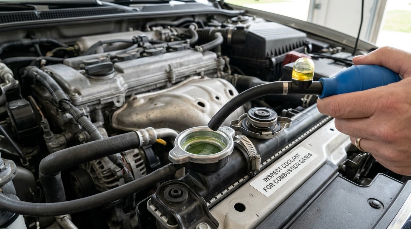 Inspect Coolant for Combustion Gases